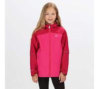 Regatta Hipoint Stretch IV Impermeable y Transpirable Forro de Malla con Capucha para Exteriores Chaqueta, Niños, Cereza Oscuro/Cabaret, Size 15-16