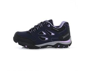 Regatta Holcombe - Botines Bajos para jóvenes, Color Azul Marino/Lila, Talla 1 UK, Blazer Azul Marino Lila, 33 EU