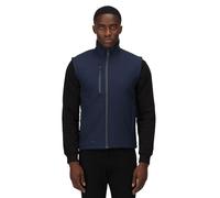 Regatta Honestly Made 100% Recycled Water Repellent & Wind Resistant Softhsell Bodywarmer Bodywarmers, Hombre, Black, L