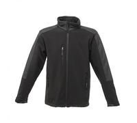 Regatta Hydroforce Waterproof & Breathable Hooded 3 Layer Softshell Jacket Soft Shell, Hombre, Black/Black, M