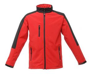 Regatta Hydroforce Waterproof & Breathable Hooded 3 Layer Softshell Jacket Soft Shell, Hombre, Classic Red/Black, L