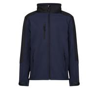 Regatta Hydroforce Waterproof & Breathable Hooded 3 Layer Softshell Jacket Soft Shell, Hombre, Navy/Black, L