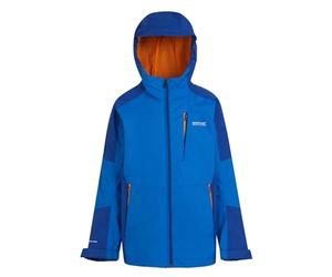 Regatta Kids' Calderdale II Waterproof Jacket, Chaqueta impermeable con cremallera completa Calderdale III para niños Niños, Oxford Blue/New Royal,