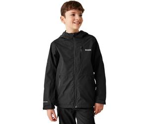 Regatta Kids' Calderdale II Waterproof Jacket, Chaqueta infantil Calderdale II Unisex Niños, Black,