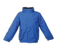 Regatta Kids Dover Waterproof Fleece Lined Jacket with Safety Reflective Piping Jackets Waterproof Insulated, Unisex niños, Royal Blue/Navy, 34"