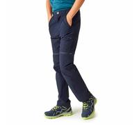 Regatta Kids' Highton Stretch Zip Off Walking Trousers, Pantalones para Senderismo Niños, Navy,