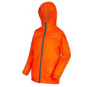 Regatta Kids Kid Pack It III - Chaqueta Impermeable Unisex, Naranja Blaze, 3-4 años