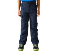 Regatta Kids Sorcer III - Pantalones con Cremallera, Azul Marino, 7 Yrs - 8 Yrs