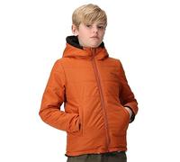 Regatta Kyrell - Chaqueta reversible con aislamiento para niños, Cobre quemado/camuflaje negro, 12 Years