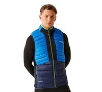 Regatta Mens Leedre Hybrid Padded Bodywarmer, Azul y Azul Marino, L para Hombre
