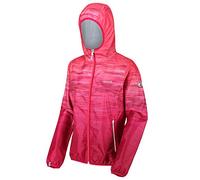 Regatta Leera IV - Chaqueta Compresible Impermeable Y Transpirable, con Capucha, Costuras Selladas Y Forro De Malla Jackets Waterproof Shell, Mujer, Neon Pink, 12