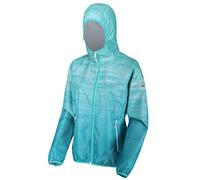 Regatta Leera IV - Chaqueta Compresible Impermeable Y Transpirable, con Capucha, Costuras Selladas Y Forro De Malla Jackets Waterproof Shell, Mujer, Turquoise, 12