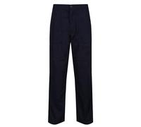 Regatta Lined Action Water Repellent Multi Pocket Walking & Workwear Trousers Trousers, Hombre, Navy, 28"