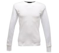 Regatta Long Sleeve Thermal Vest Base Layer, Hombre, White, XL