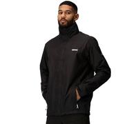 Regatta Matt Chaqueta Impermeable con Capucha Oculta, Forrada de Malla, para Exteriores Jackets Waterproof Shell, Hombre, Black, L
