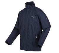 Regatta Matt Chaqueta Impermeable con Capucha Oculta, Forrada de Malla, para Exteriores Jackets Waterproof Shell, Hombre, Navy/Navy, M