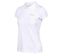 Regatta Maverick V - Polo Deportivo De Manga Corta Y Tejido De Secado Rápido T-Shirts/Polos/Vests, Mujer, White, 8