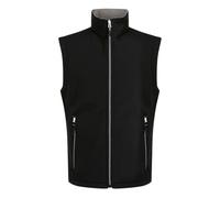Regatta Men's Ascender 2 Layer Softshell Bodywarmer Chaleco Aislante, Negro/Gris, XL para Hombre