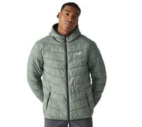 Regatta Men's Hooded Jacket HillPack II Packaway-Chaqueta Acolchada con Capucha para Hombre, Verde, M
