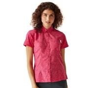 Regatta Mindano VIII - Camisa de manga corta para mujer, Poción rosa flamenco