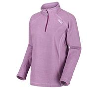 Regatta Montes - Camiseta De Microfelpa Ligera con Estampado De Rayas Diminutas Y Media Cremallera Fleece, Mujer, Winberry, 20