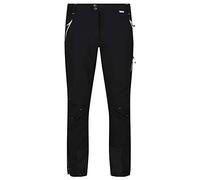 Regatta Mountain Winter Pantalón de Senderismo, Tejido elástico avanzado y Repelente al Agua, con Cintura elástica y Bolsillos con Cremallera Trousers, Hombre, Black/Black, 36"