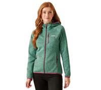 Regatta Newhill - Chaqueta de forro polar con capucha y cremallera completa para mujer, cómoda capa intermedia elástica, perfecta para exteriores, caminar, senderismo y camping