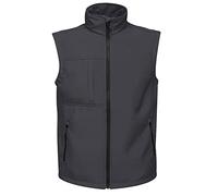 Regatta Octagon II Waterproof & Breathable Wind Resistant 3 Layer Printable Softshell Bodywarmer Bodywarmers, Hombre, Seal Grey(Black), 4XL