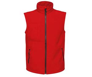 Regatta Octagon II Waterproof & Breathable Wind Resistant 3 Layer Printable Softshell Bodywarmer Bodywarmers, Hombre, Classic Red(Black), XXL