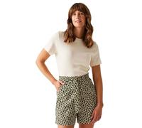 Regatta Orla Kiely Summer II - Pantalones cortos para mujer, Flor de jazmín negro, negro, 46