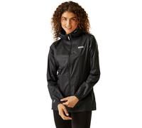 Regatta Pack-it III Chaqueta con Capucha Impermeable, Transpirable, Sin Forro Y Ligera Jackets Waterproof Shell, Mujer, Black, 26