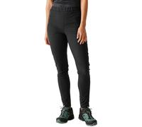 Regatta Pantalones de Senderismo Pentre Stretch II para Mujer, protección UV, repelentes al Agua, Color Negro