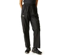 Regatta Pantalones Packaway Impermeable, Transpirable y Ligero Overtrousers, Mujer, Black, XL