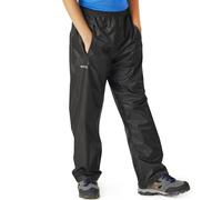 Regatta Pantalones para niños Stormbreak Impermeables con Costuras Selladas Overtrousers, Unisex niños, Black, 15-16