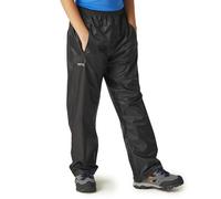 Regatta Pantalones para niños Stormbreak Impermeables con Costuras Selladas Overtrousers, Unisex niños, Black, 13 yr
