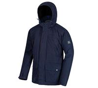 Regatta Perran - Chaqueta Impermeable con Capucha y Aislamiento térmico para Hombre, Color Azul Marino
