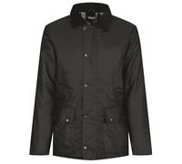 Regatta Professional Mens Pensford Lightweight Wax Jacket Black Chaqueta Encerada, Negro, S para Hombre