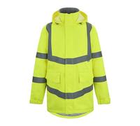 Regatta Professional Hi-Vis Parka Jacket Hombre Alta Visibilidad Pro Contract Dover, Amarillo, L Unisex