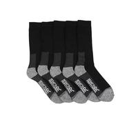 Regatta Professional Mens Pro 5pack Work Socks Calcetines de Trabajo, Negro, Talla única para Hombre