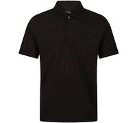 Regatta Professional Mens Pro 65/35 Short Sleeve Polo T Shirt Camisa, Negro, L para Hombre