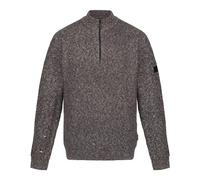 Regatta Professional Solomon - Jersey de Punto con Media Cremallera para Hombre, Marga Gris Oscuro, L