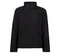 Regatta Reid de la Soft Shell Chaqueta de Manga Larga, Liso, Hombre, Color Negro, tamaño Small