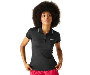 Regatta Remex II - Polo Clásico De Secado Rápido T-Shirts/Polos/Vests, Mujer, Black, 10