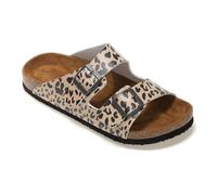 Regatta Sandalias Mia para mujer con doble correa, estampado de leopardo, 38 EU