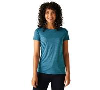 Regatta Short Sleeve T-Shirt Camiseta Fingal Edition Marl para Mujer, Azul Tormenta, 42