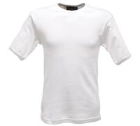 Regatta Short Sleeve Thermal Vest Base Layer, Hombre, White, XL