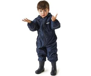 Regatta Splosh III Waterproof and Breathable Insulated Lightweight All-In-One, Traje Niños, Navy, Size 36-48