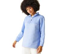 Regatta Sudadera Bayletta Halz con Cremallera para Mujer, Azul Hortensia/Blanco, 48