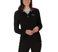 Regatta Sweethart Forro Polar Ligero, Tejido Symmetry Y Media Cremallera Fleece, Mujer, Black(Blackcurrant), 18