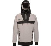 Regatta Tactical Threads Assault Half Zip Hooded Workwear Fleece Casual Tops, Hombre, Rock Grey/Black, XXL